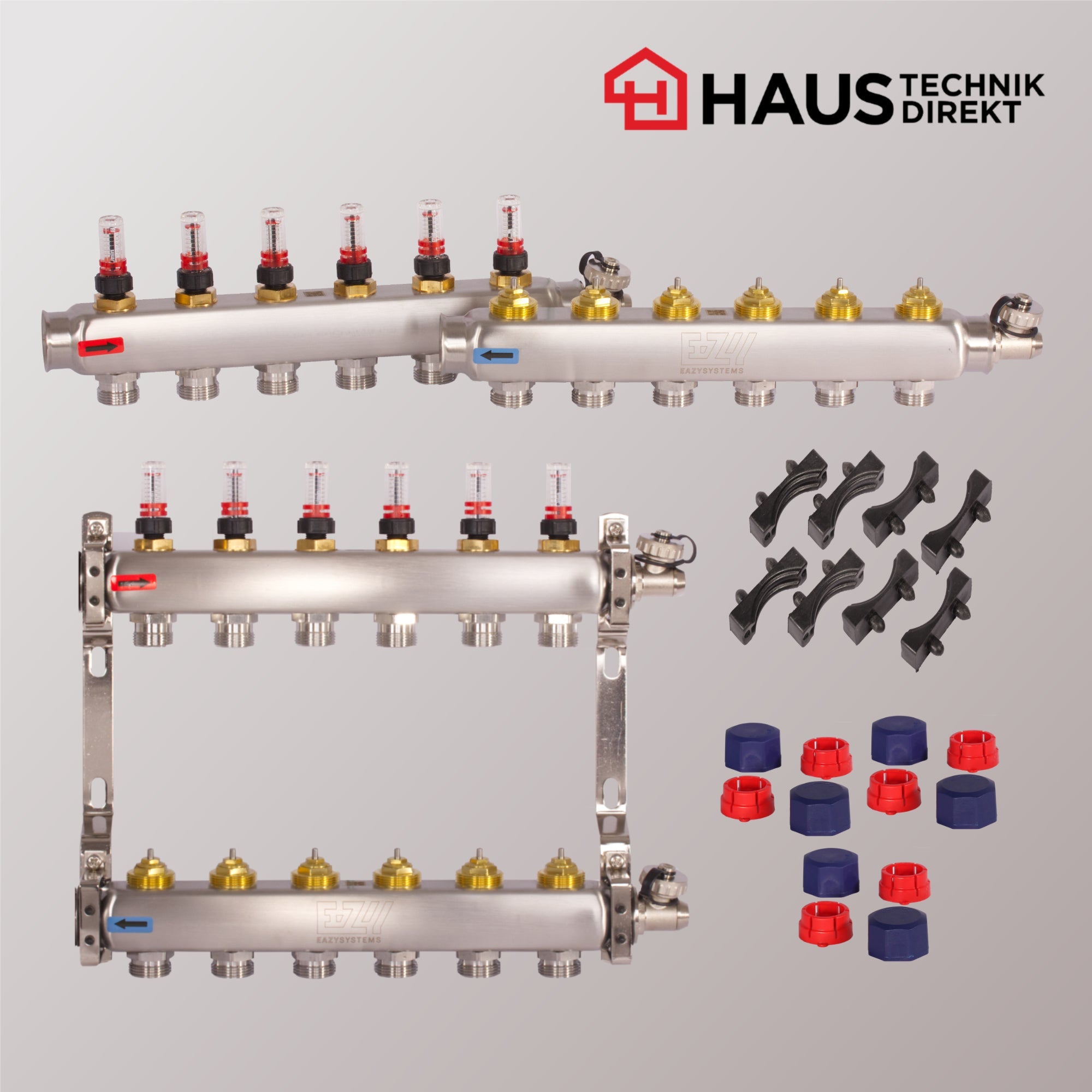 EAZY Systems Heizkreisverteiler Edelstahl