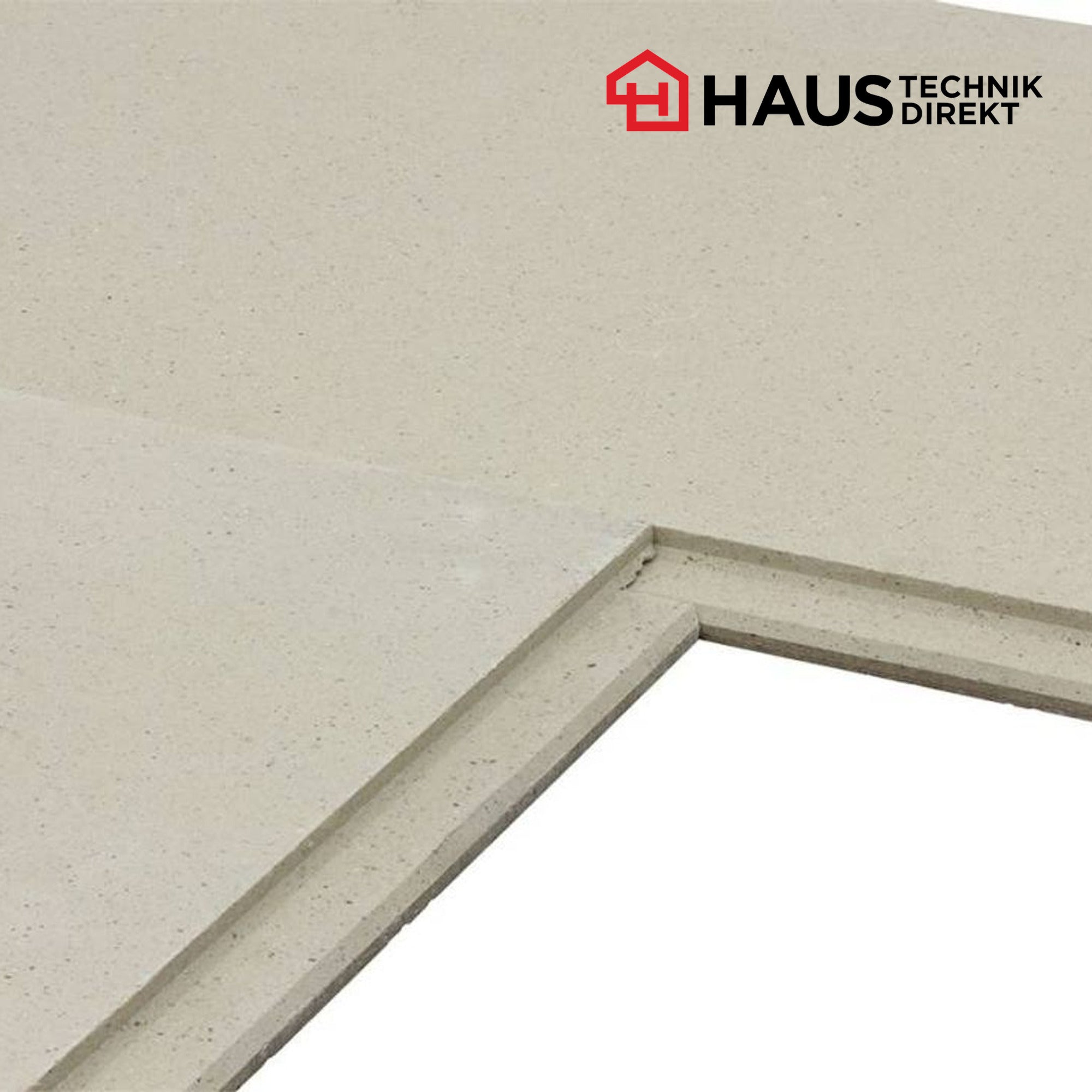 Trockenestrich Knauf F126 Brio 23, Eckdetail des eingefrästen Stufenfalzes