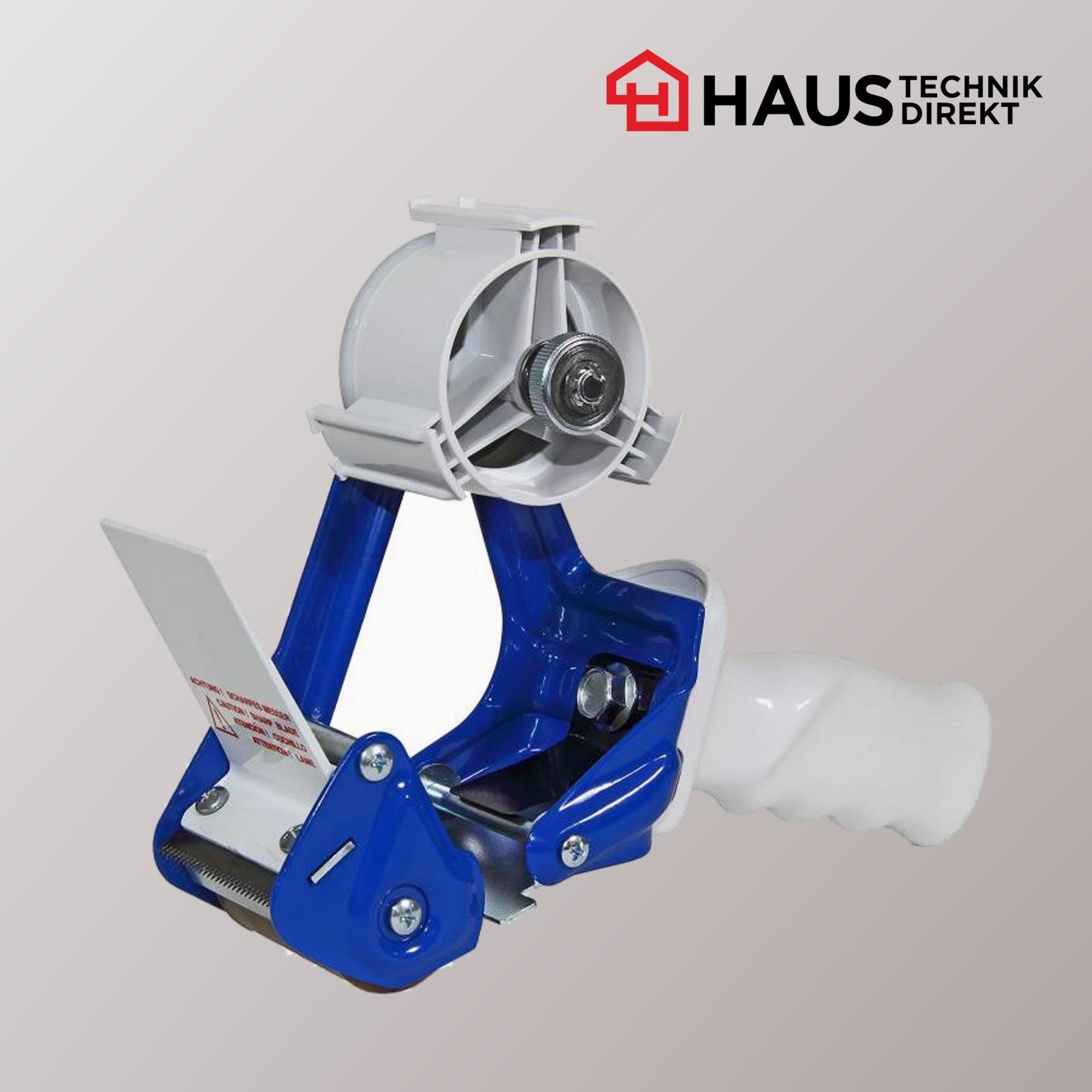 Handabroller Profi für Klebeband bis 50 mm, komplette Ansicht mit ergonomischem Griff