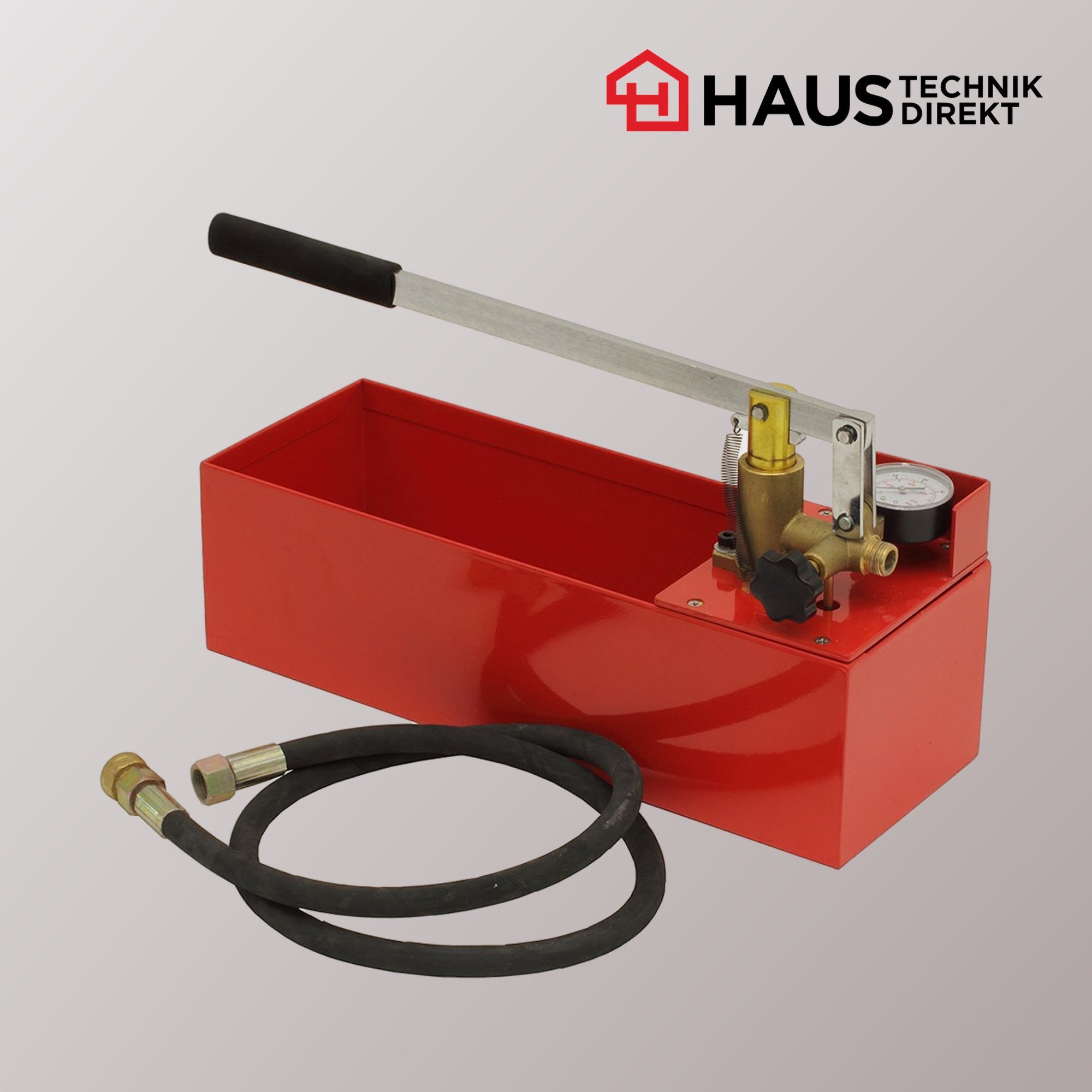 WK Tools Prüfpumpe 50 bar mit 12 Liter Behälter und 1,5 m Hochdruckschlauch für die Dichtheitsprüfung