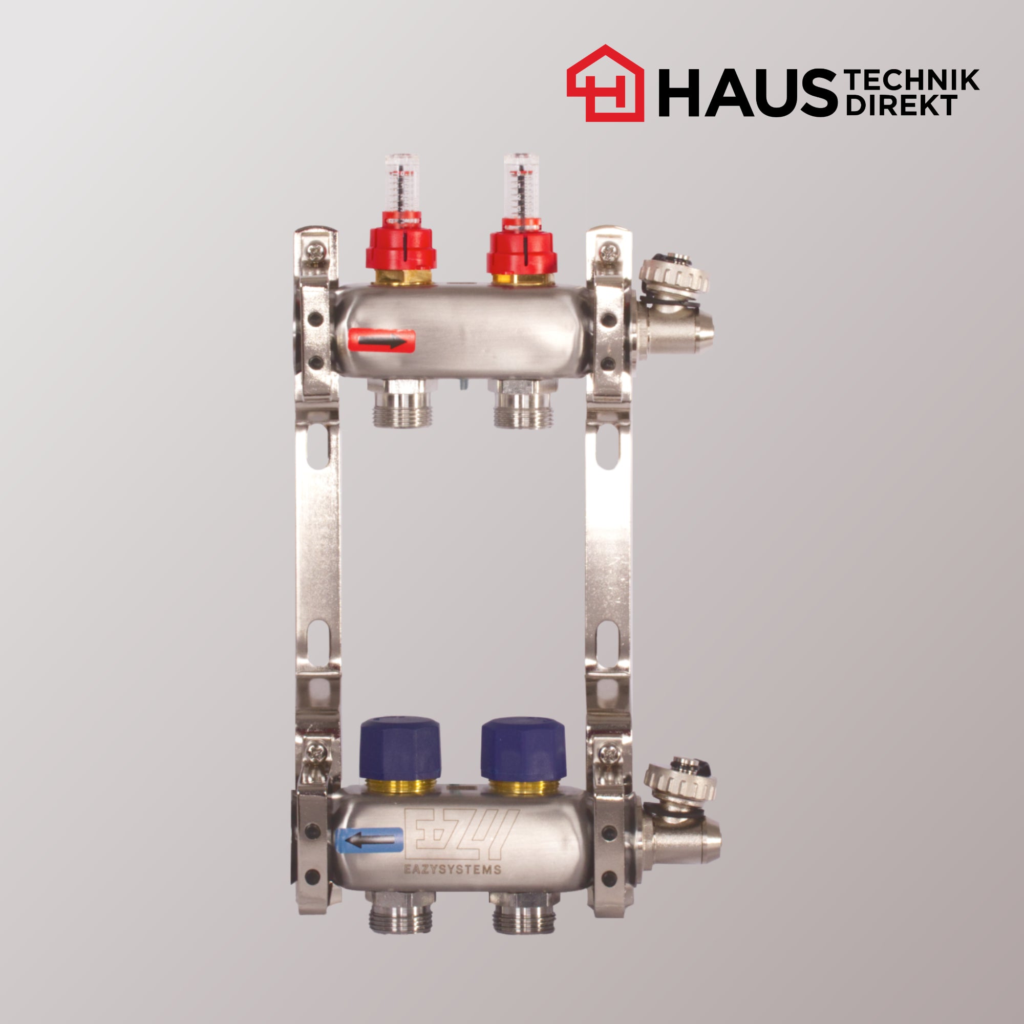 EAZY-Systems High-End Heizkreisverteiler mit 2 Heizkreisen