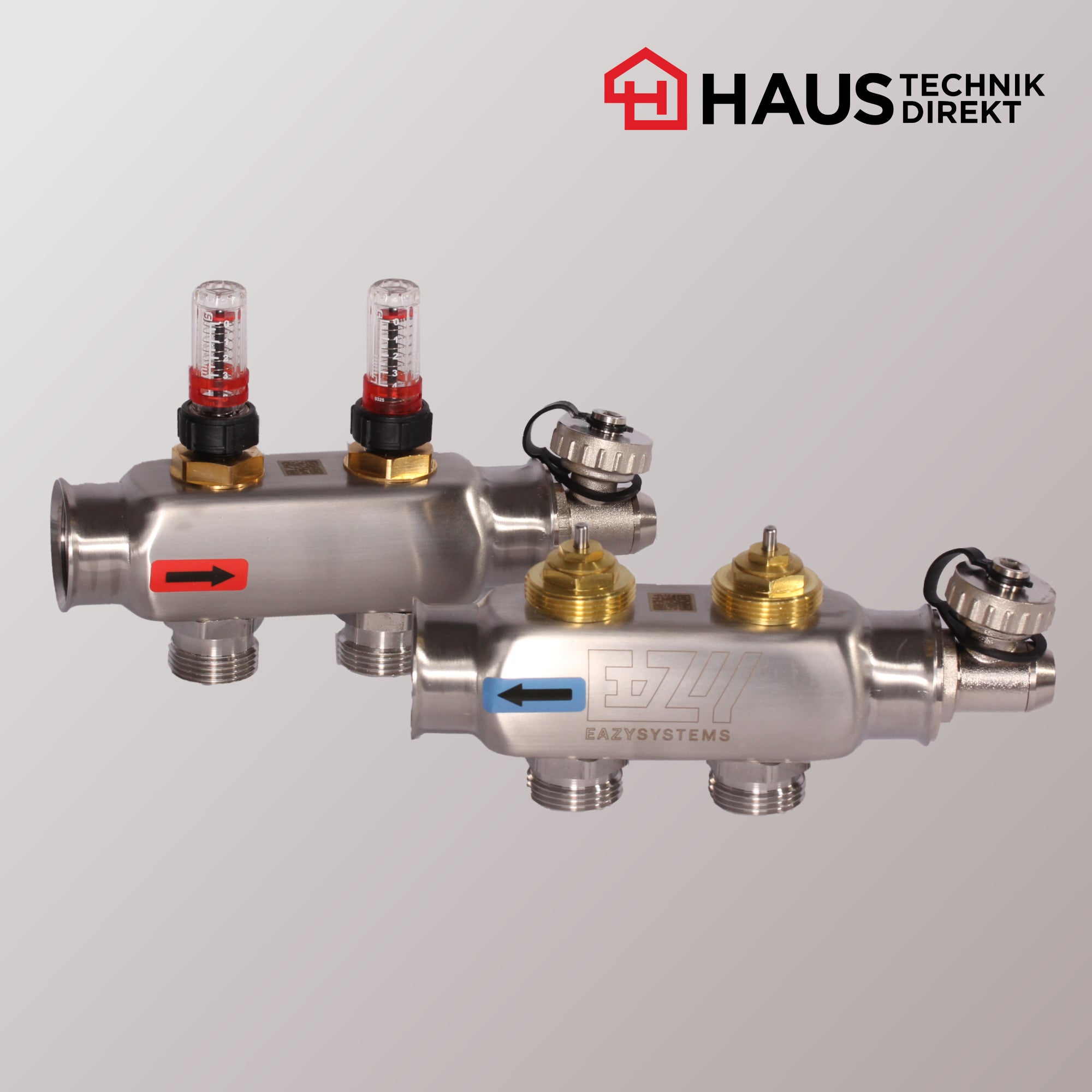 EAZY-Systems High-End Heizkreisverteiler mit 2 Heizkreisen