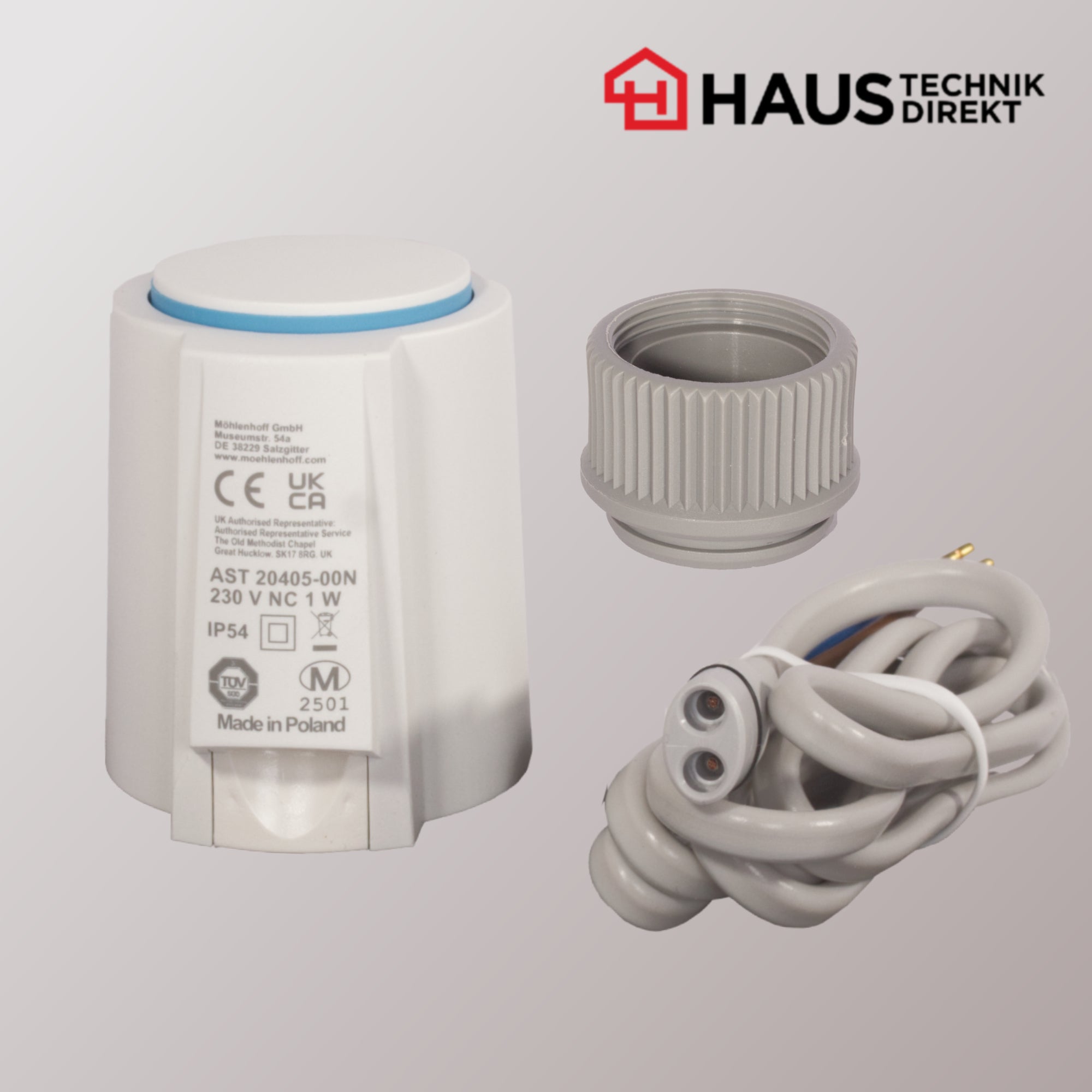 Möhlenhoff Stellantrieb Alpha 5  Kabel steckbar VA 16H (Typennummer: AST 20405-00N16H-1S)