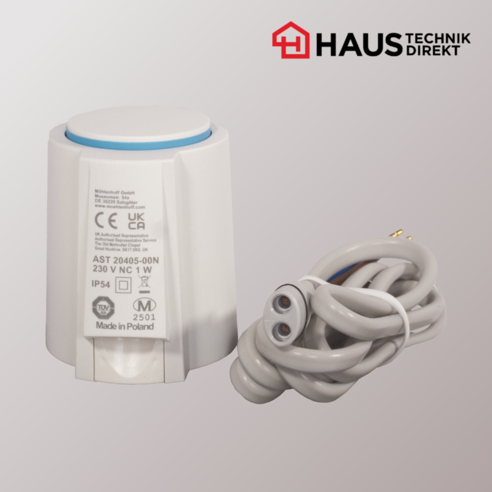 Möhlenhoff Stellantrieb Alpha 5  Kabel steckbar VA 80(Typennummer: AST 20405-00N80-1S)