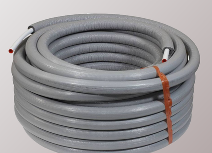 Alu-Verbundrohr 16 x 2 mm mit 6 mm PE-Isolierung, 50 m - Rolle