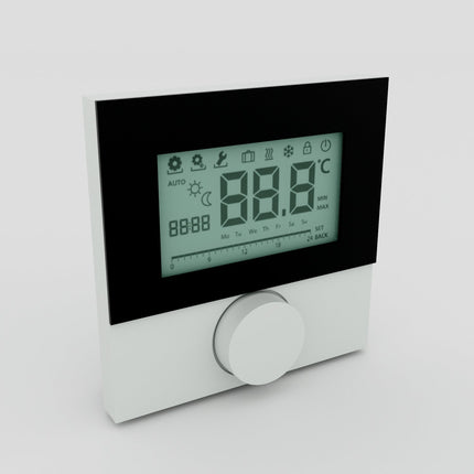 Alpha Regler direkt Komfort Display 230V mit Designscheibe (Typ: RD 25203-40N5)