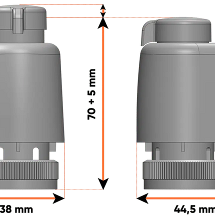 EAZY Drive Serie 2.1 Stellantrieb, manuell verstellbar, kompatibel mit Kermi, Cosmo usw. , 230V