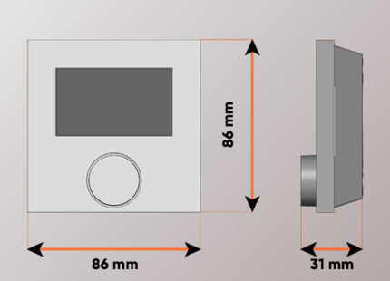 EAZY Thermostat 2 LCD Extra, 230 V/24 V, NC, Aufputz