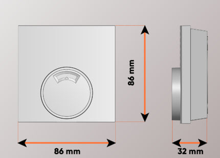 EAZY Thermostat 3 Analog, 230 V, NC, Aufputz, Skala 1–5