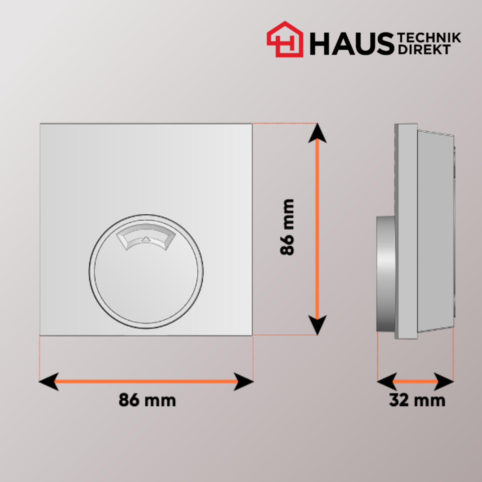 EAZY Thermostat 3 Analog Heizen/Kühlen, 230 V, NC, Aufputz, Skala 1–5