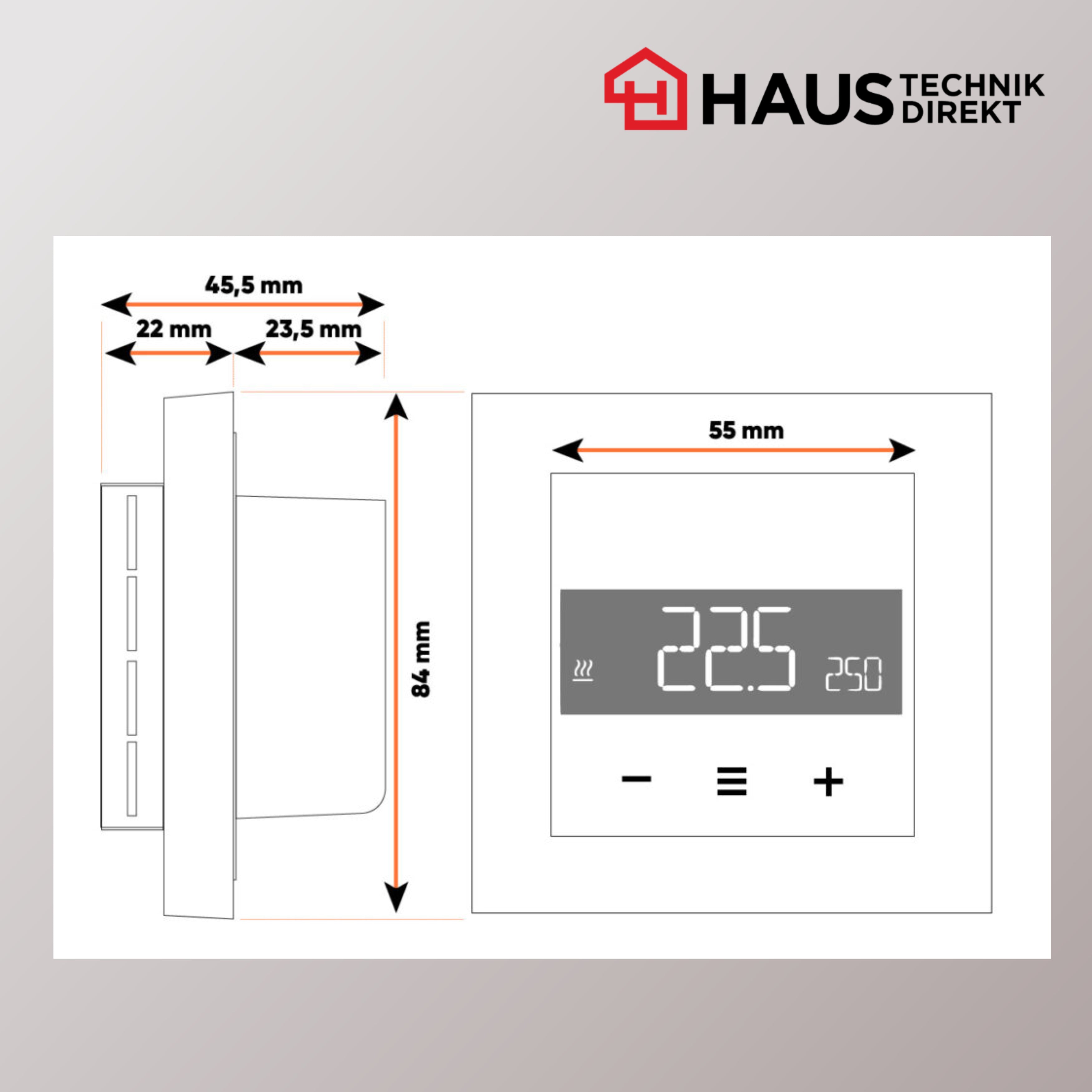 EAZY Multi Thermostat LCD, weiß