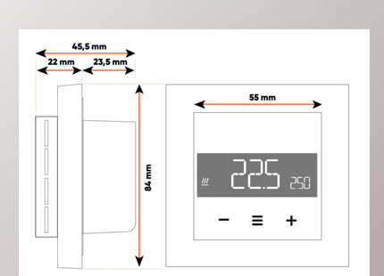 EAZY Multi Thermostat LCD, weiß