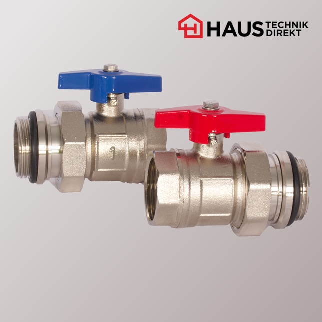 EAZY Kugelhahnset Messing 1 Zoll