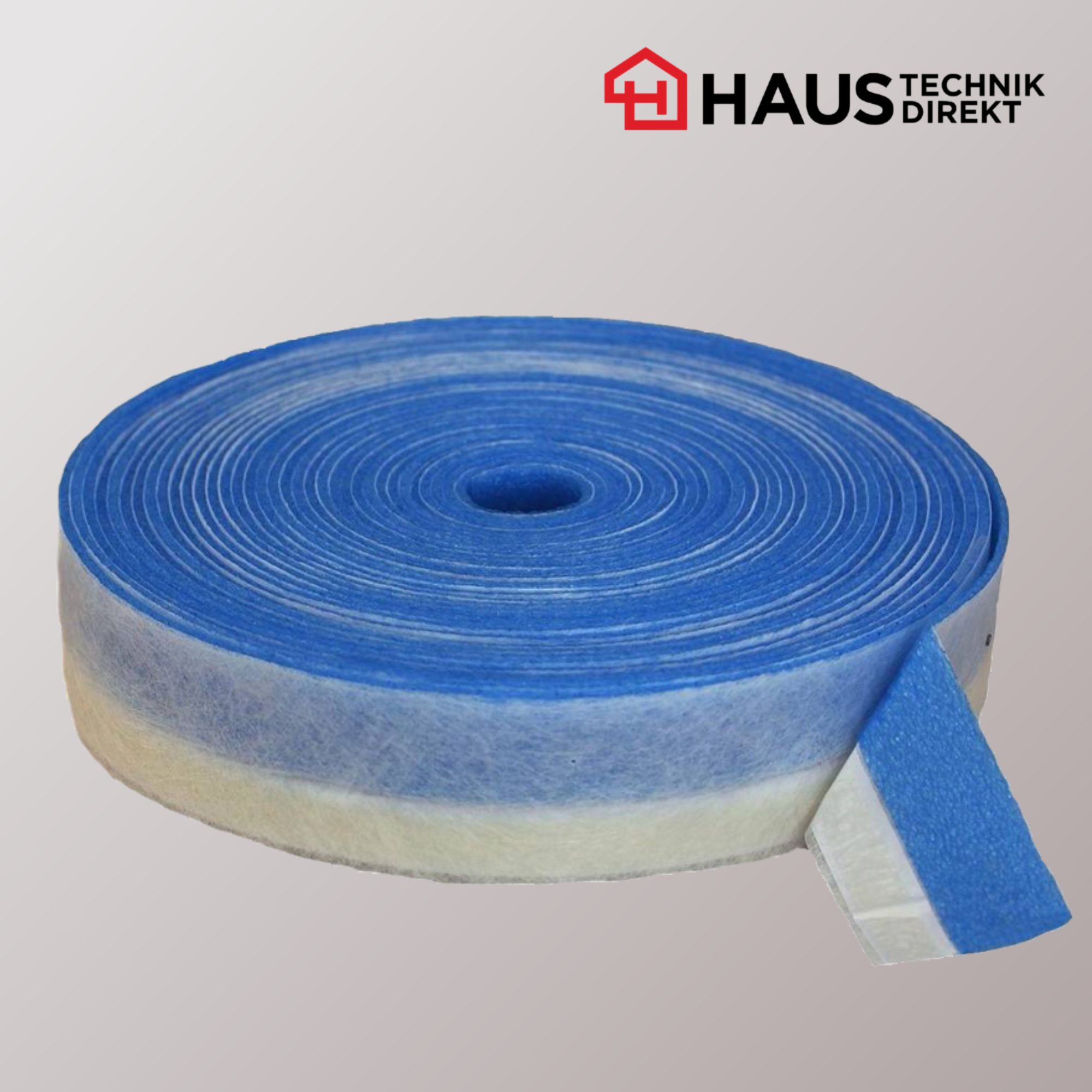 Randdämmstreifen RDS PE 50x5 ohne Folienschürze für miniNOPPE / 20 Meter, Selbstklebefuß