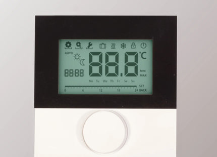 Alpha Regler direkt Komfort Display 230V mit Designscheibe (Typ: RD 25203-40N5)