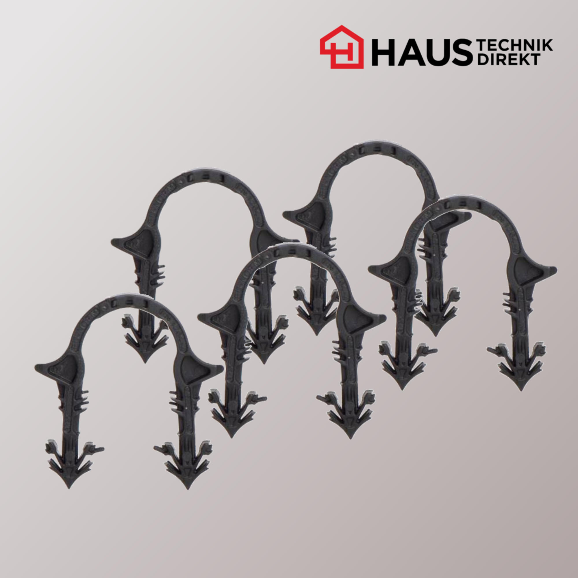 Tackernadeln / Ankerclips zur Rohrbefestigung 1000 Stk. verklebt Paket