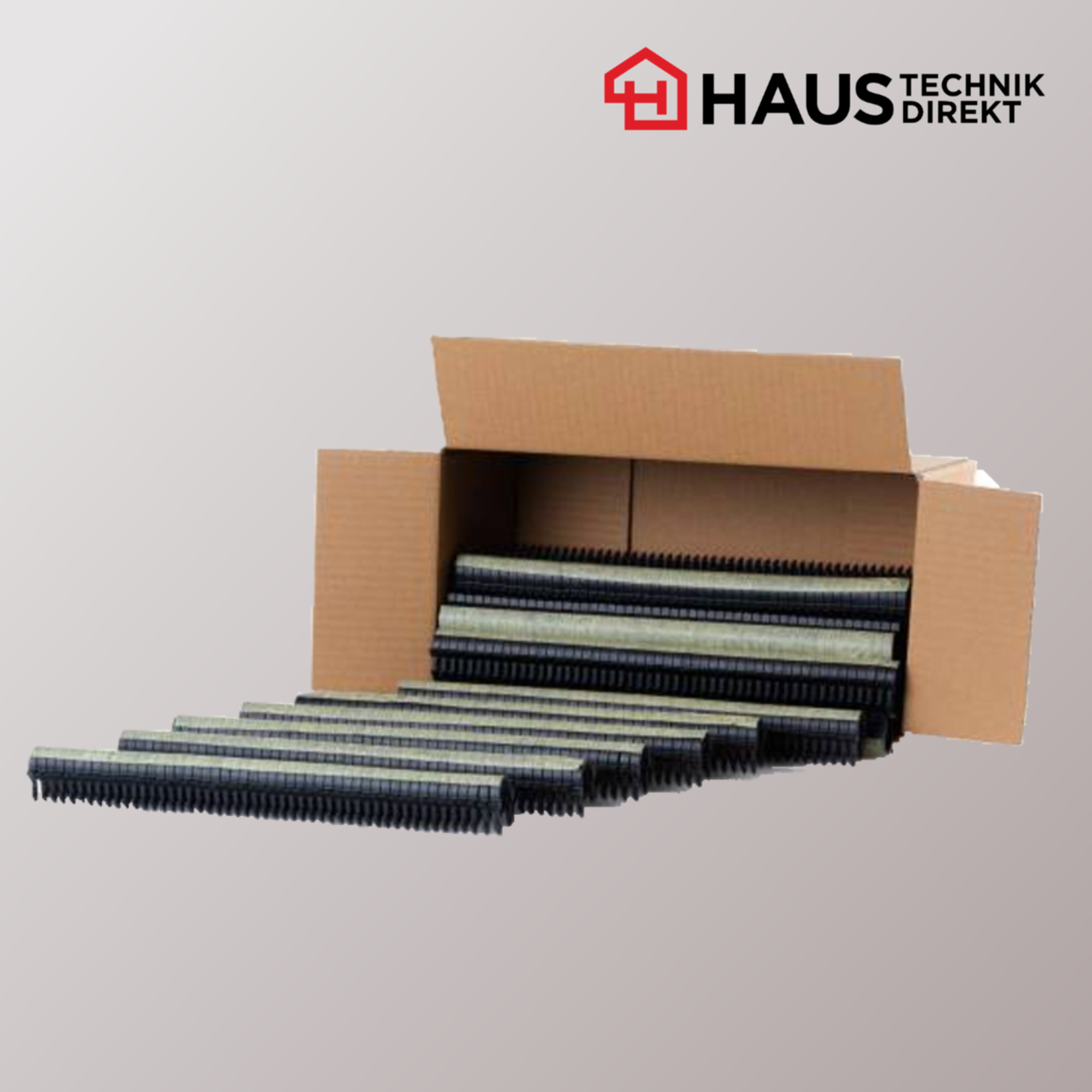 Tackernadeln / Ankerclips zur Rohrbefestigung 1000 Stk. verklebt Paket