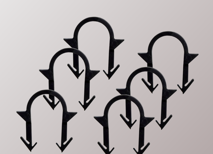 Tackernadeln / Ankerclips zur Rohrbefestigung Ausführung "kurz" 1000 Stk. verklebt Paket