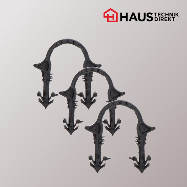 Tackernadeln / Ankerclips zur Rohrbefestigung 300 Stk. verklebt Paket