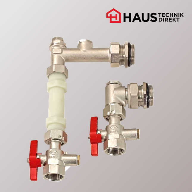 Wärmemengenzähler-Einbauset 3/4" senkrecht