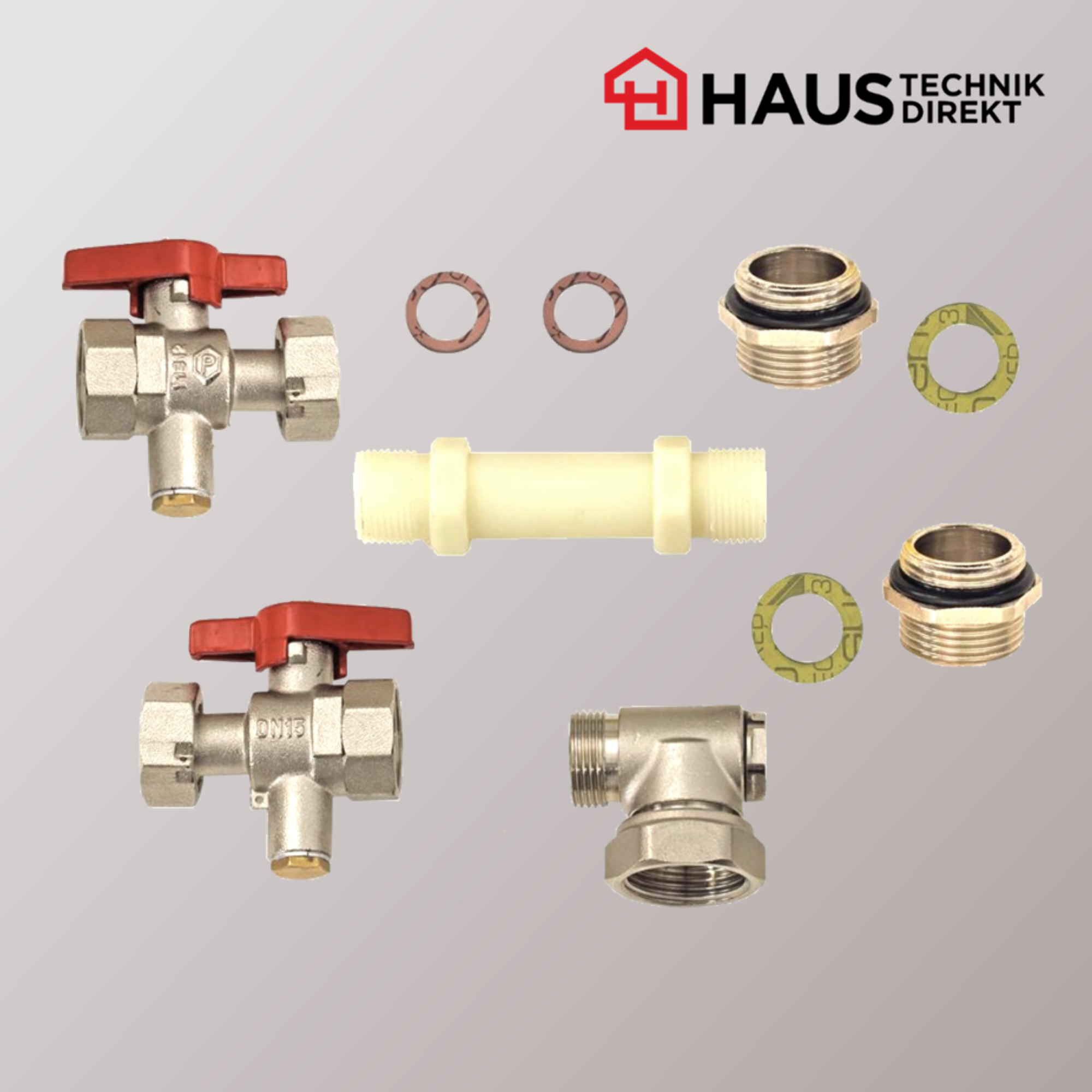 Wärmemengenzähler-Einbauset 3/4" senkrecht