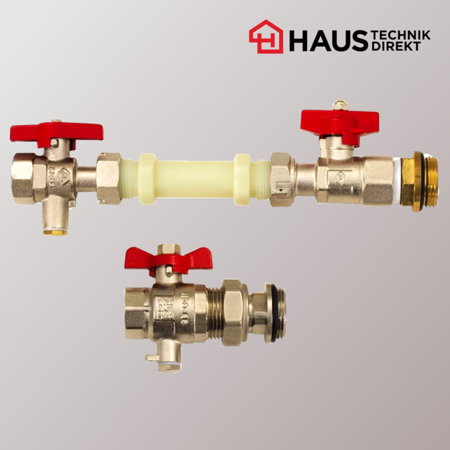 Wärmemengenzähler-Einbauset 3/4" waagerecht